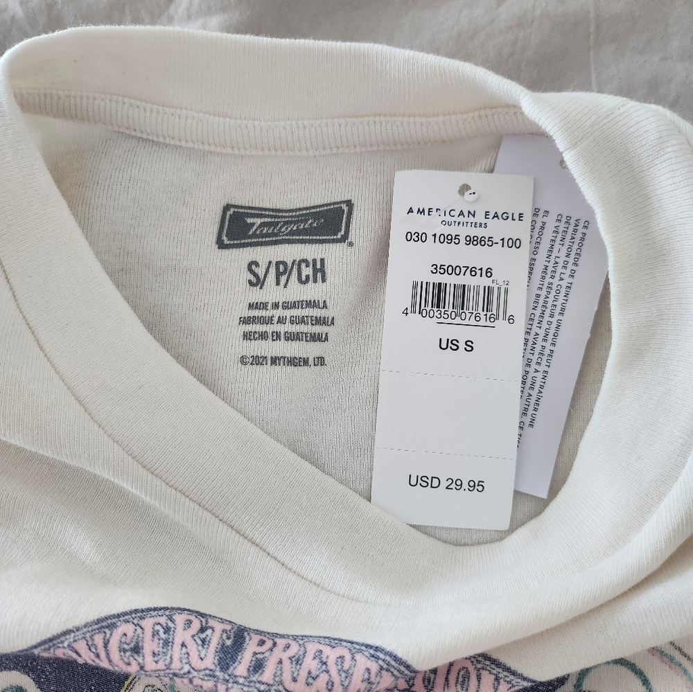 NWT AE Tailgate Led Zeppelin Cropped Tee - Picture 5 of 7